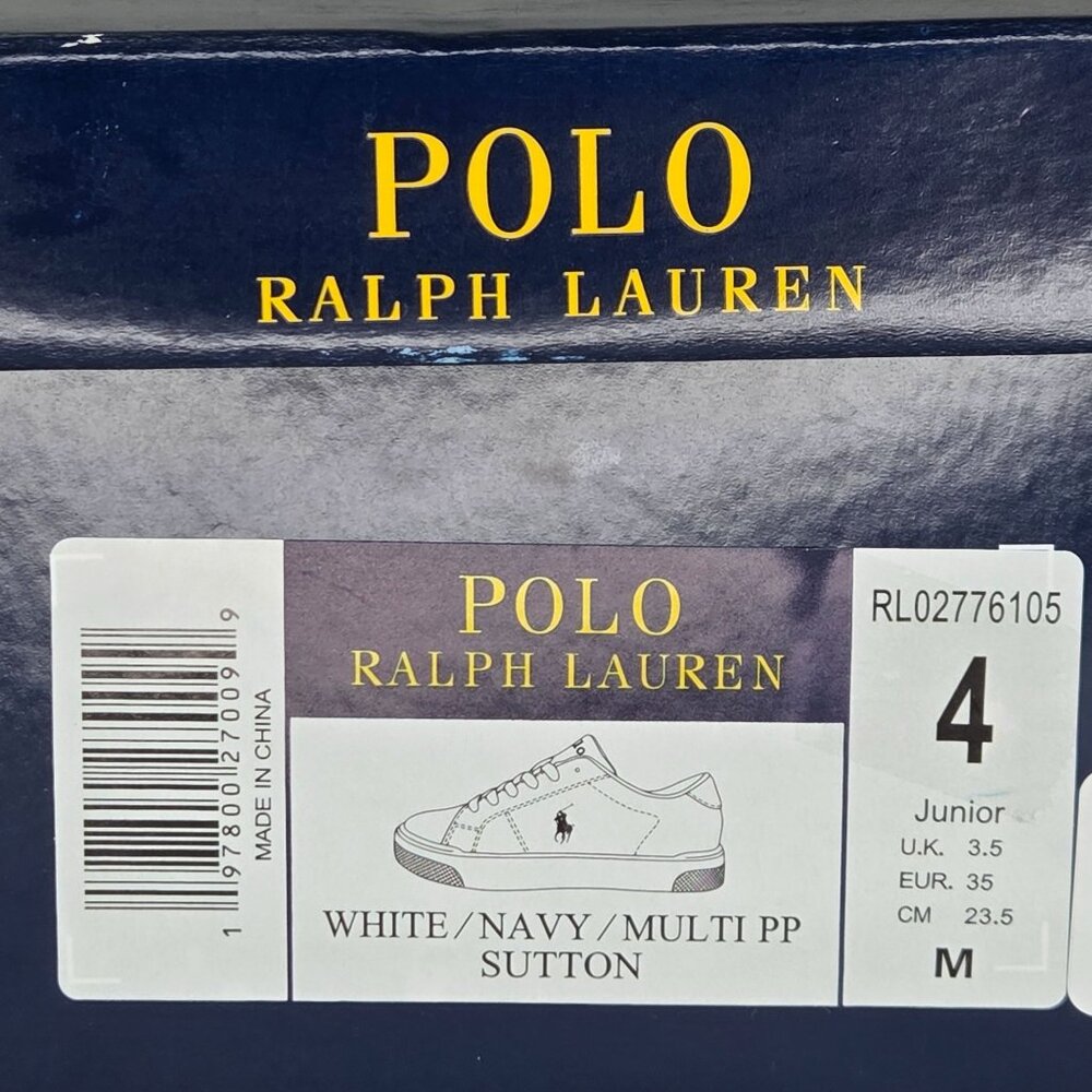 NWT Polo Ralph Lauren Kids Sutton Casual Sneakers from Finish Line - Picture 6 of 7